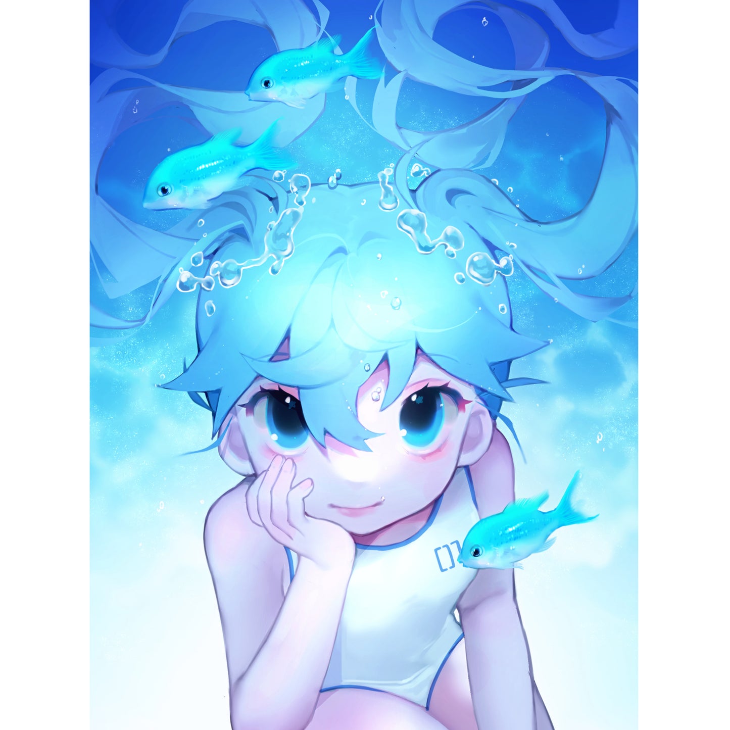 water miku 6x8 print