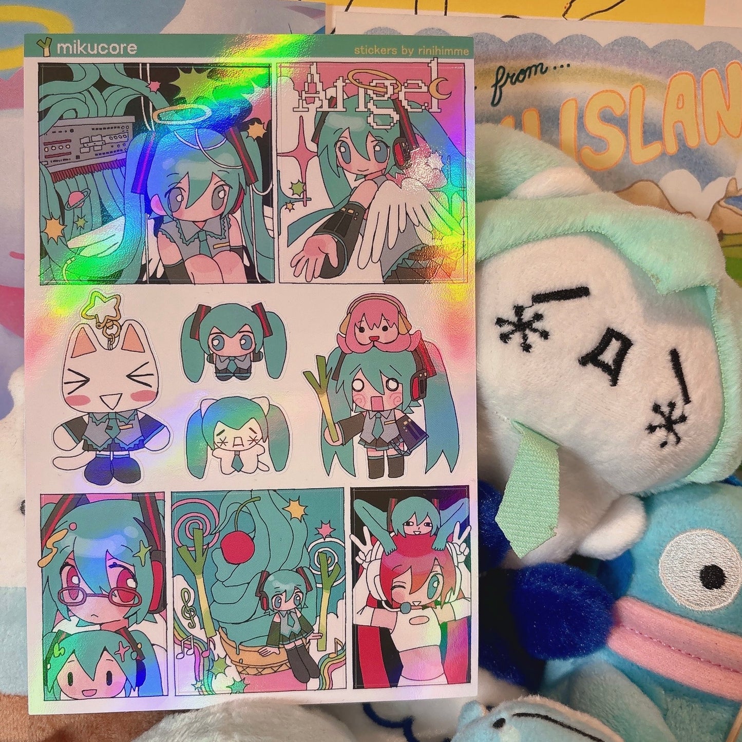 mikucore sticker sheet