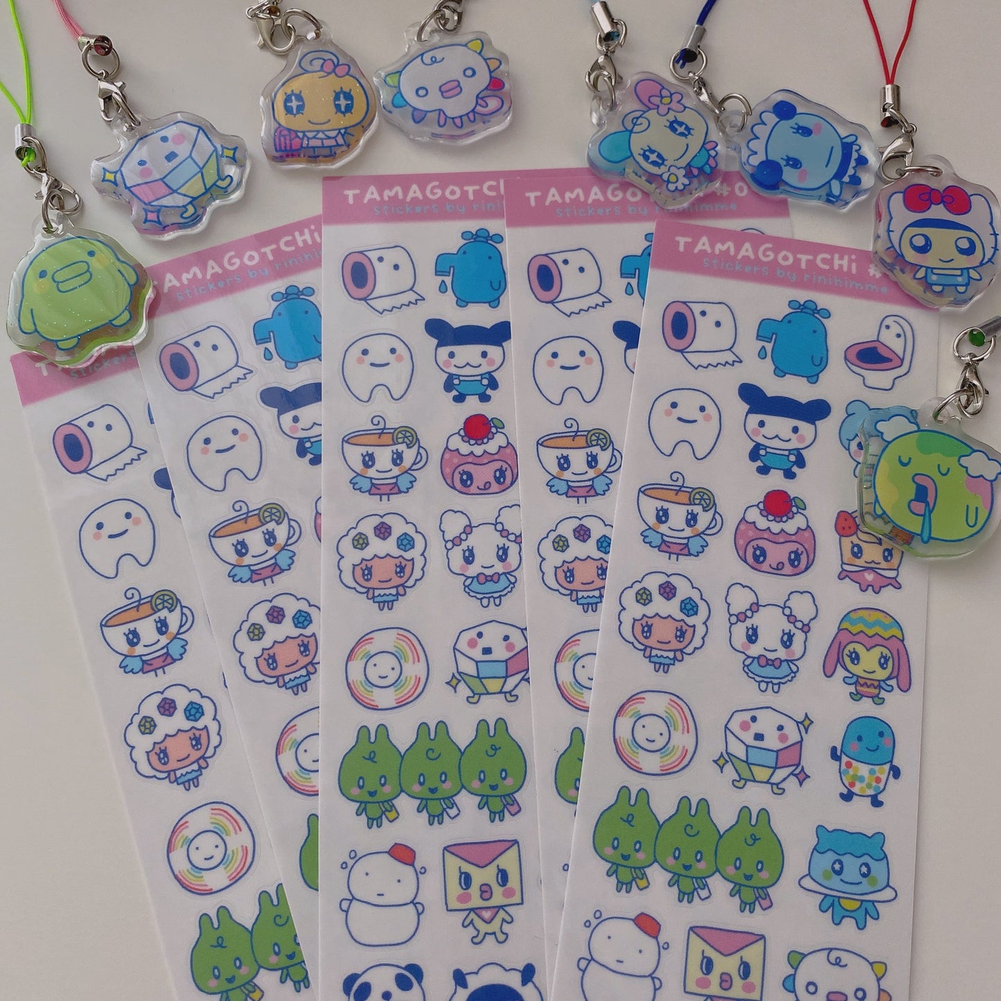 tama pink sticker sheet