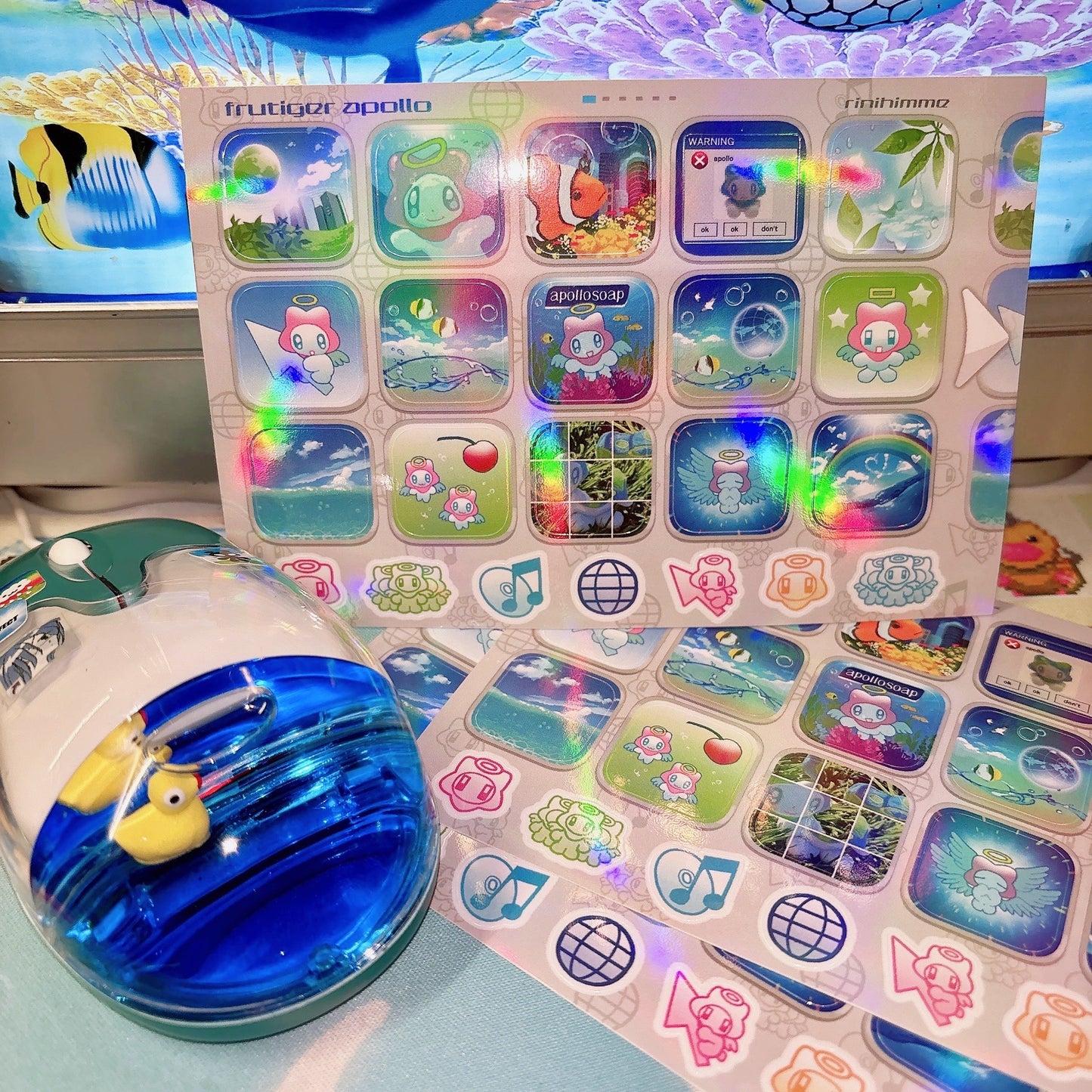 frutiger apollo sticker sheet