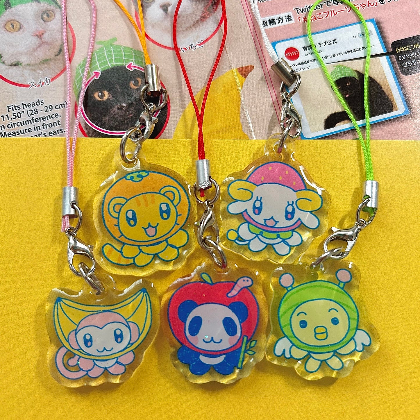 apple panda phone charm