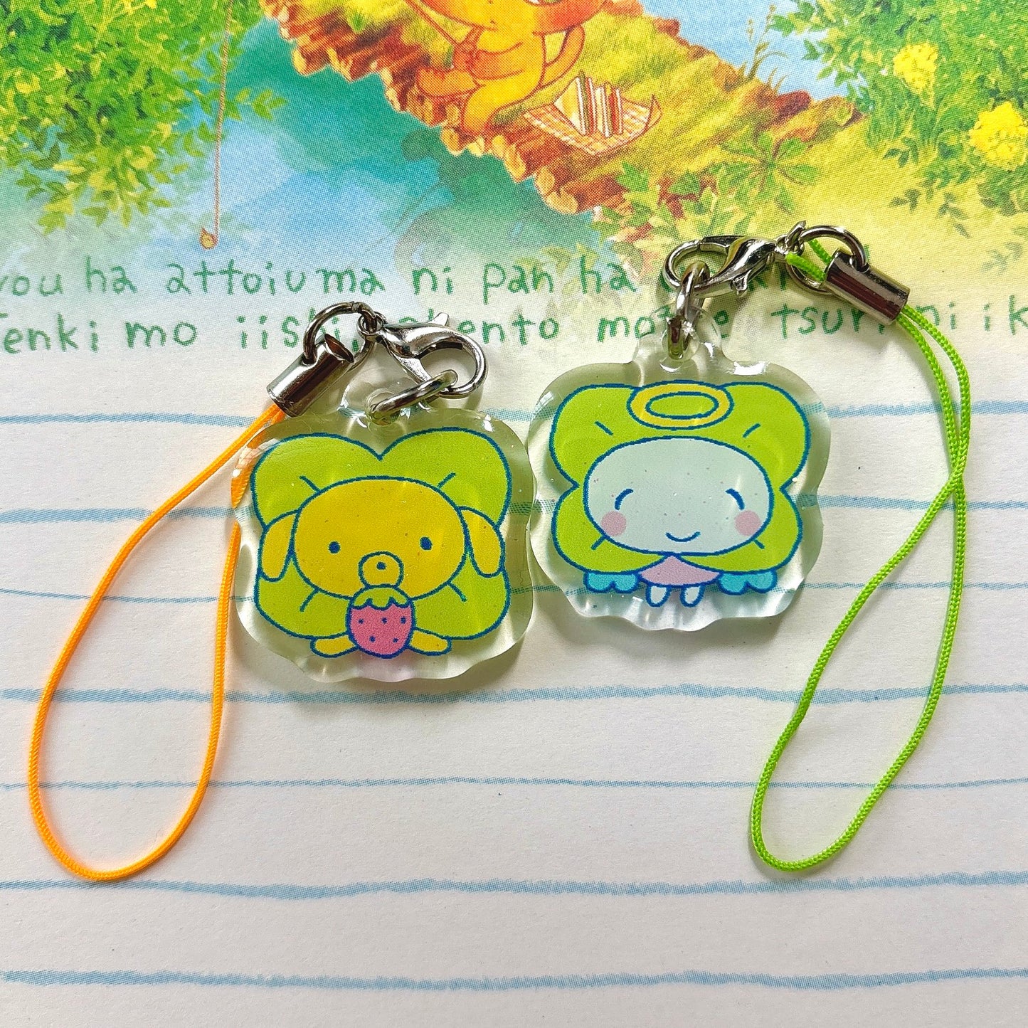 clover fairy phone charm