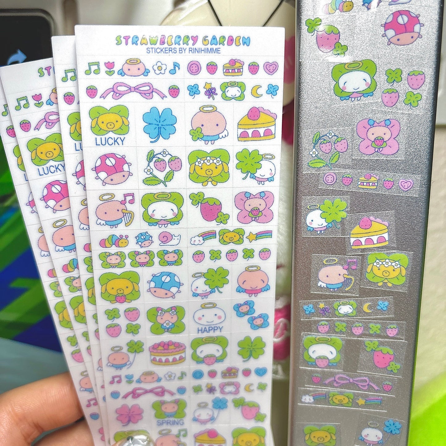 tomato garden sticker sheet