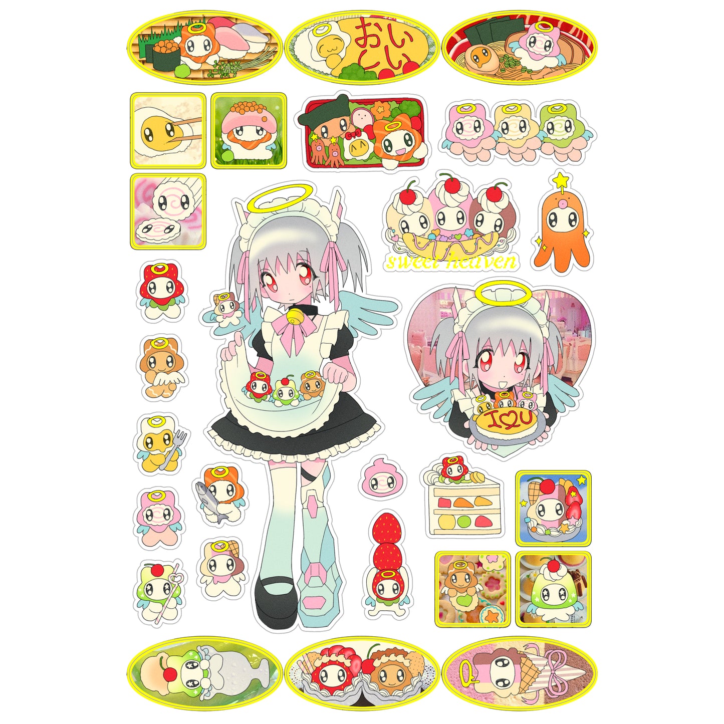 apollo's cafe sticker sheet