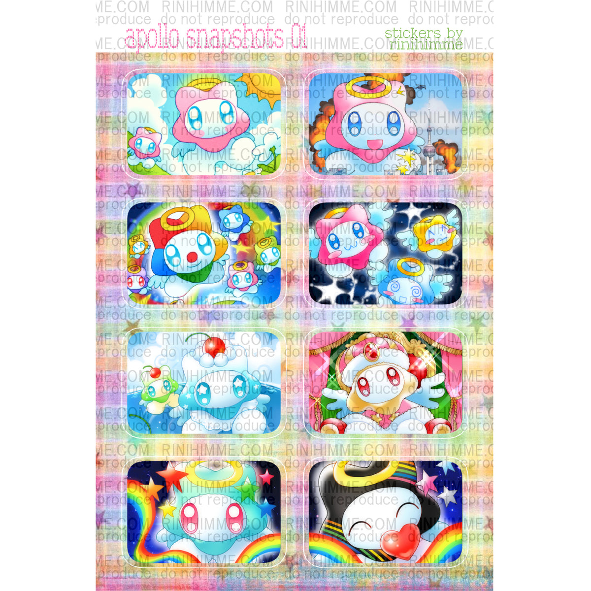 APOLLO SNAPSHOTS 01 STICKER SHEET