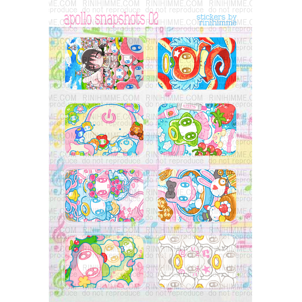 APOLLO SNAPSHOTS 02 STICKER SHEET
