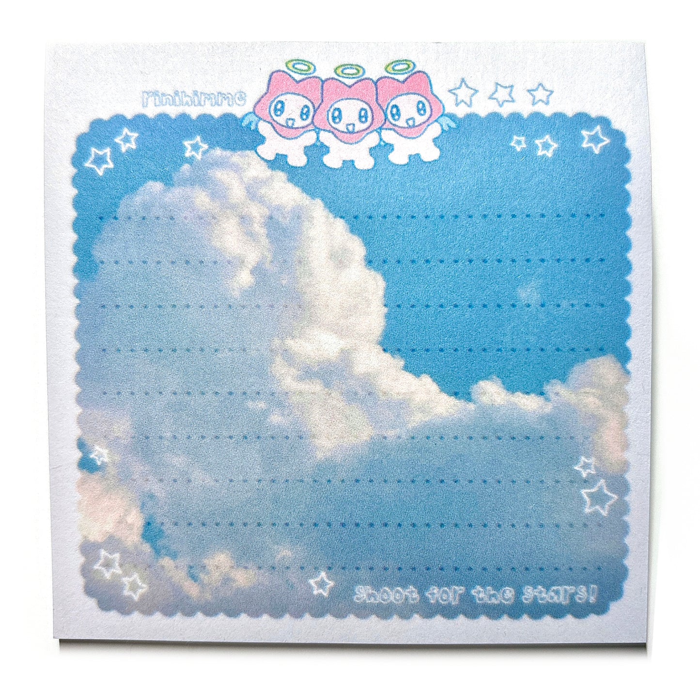 cloudy days memo pad