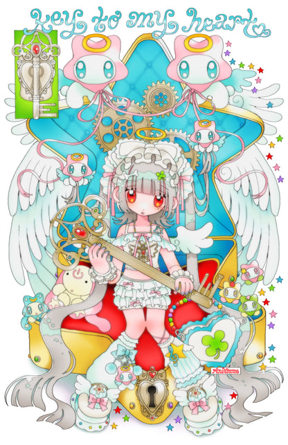 key to my heart 11x17 print