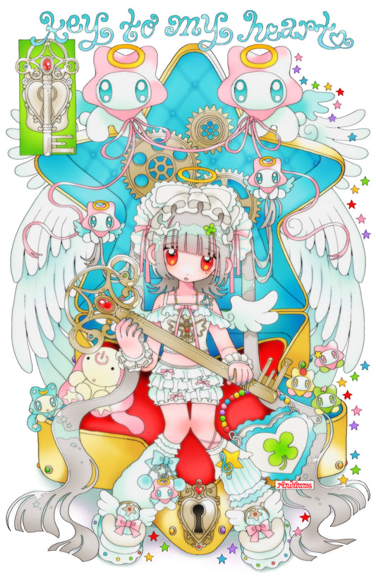 key to my heart 11x17 print