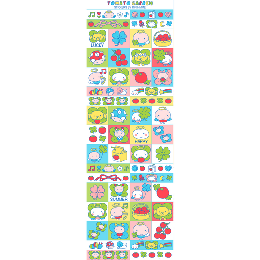 tomato garden sticker sheet