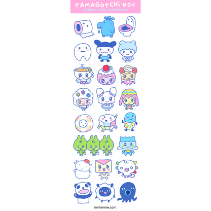 tama party pink sticker sheet