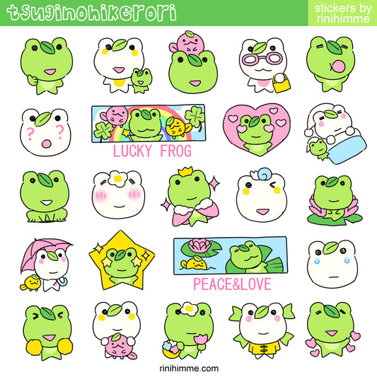 tsuginohikerori glitter sticker sheet