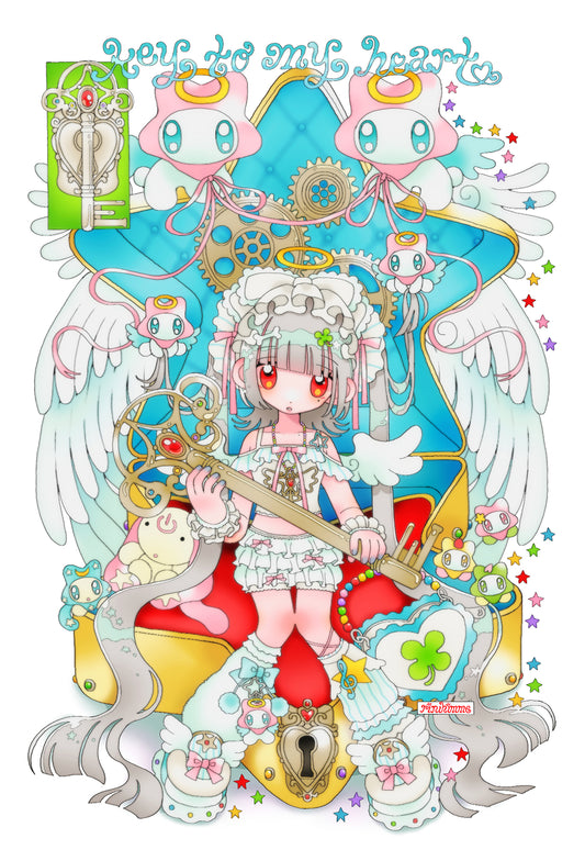 key to my heart 4x6 print