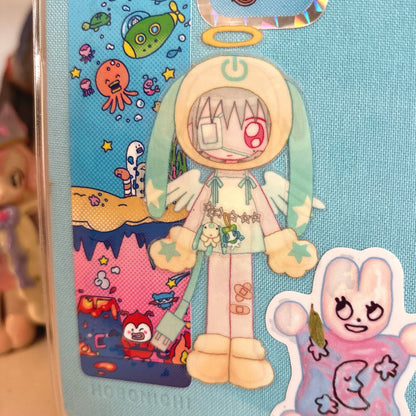 plastic love sticker sheet