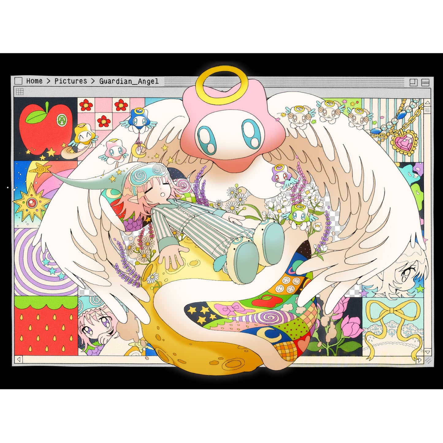guardian angel 6x8 print