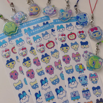 tama party blue sticker sheet