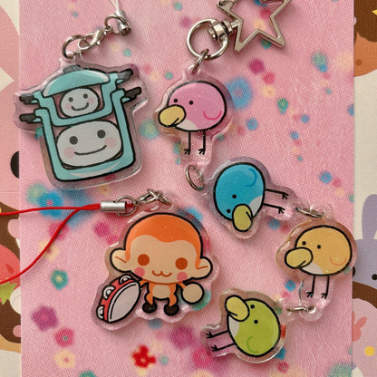 huebirds of happiness linked charm