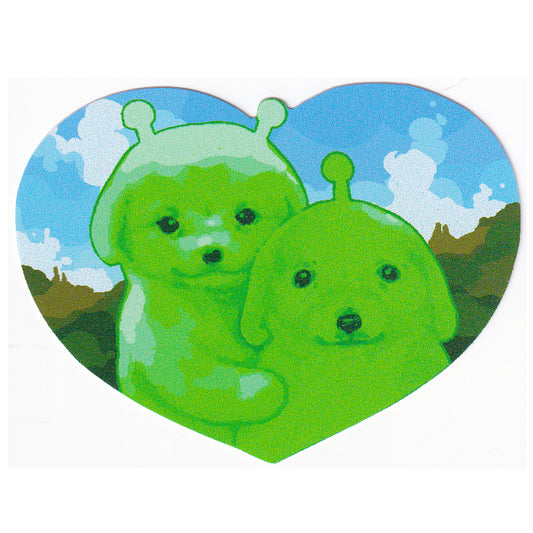 ALIEN DOGS STICKER