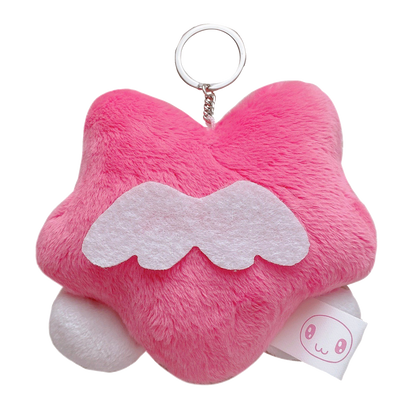 allo pink star keychain