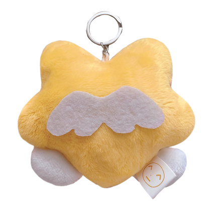 allo yellow star keychain