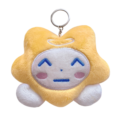 allo yellow star keychain