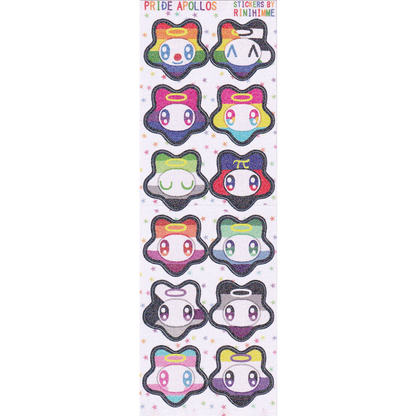 apollo pride sticker sheet