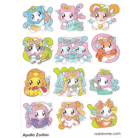 apollo zodiac sticker sheet