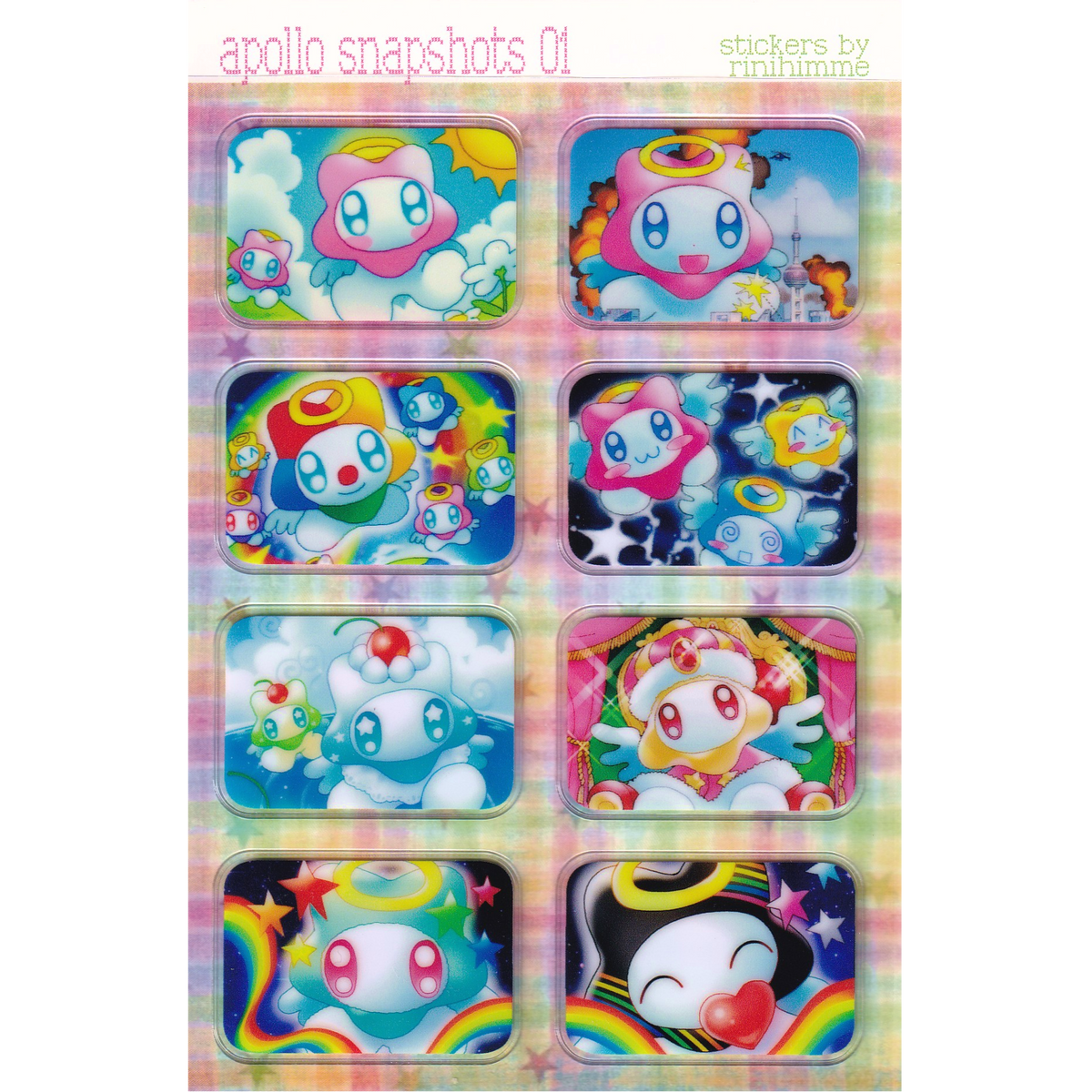 APOLLO SNAPSHOTS 01 STICKER SHEET
