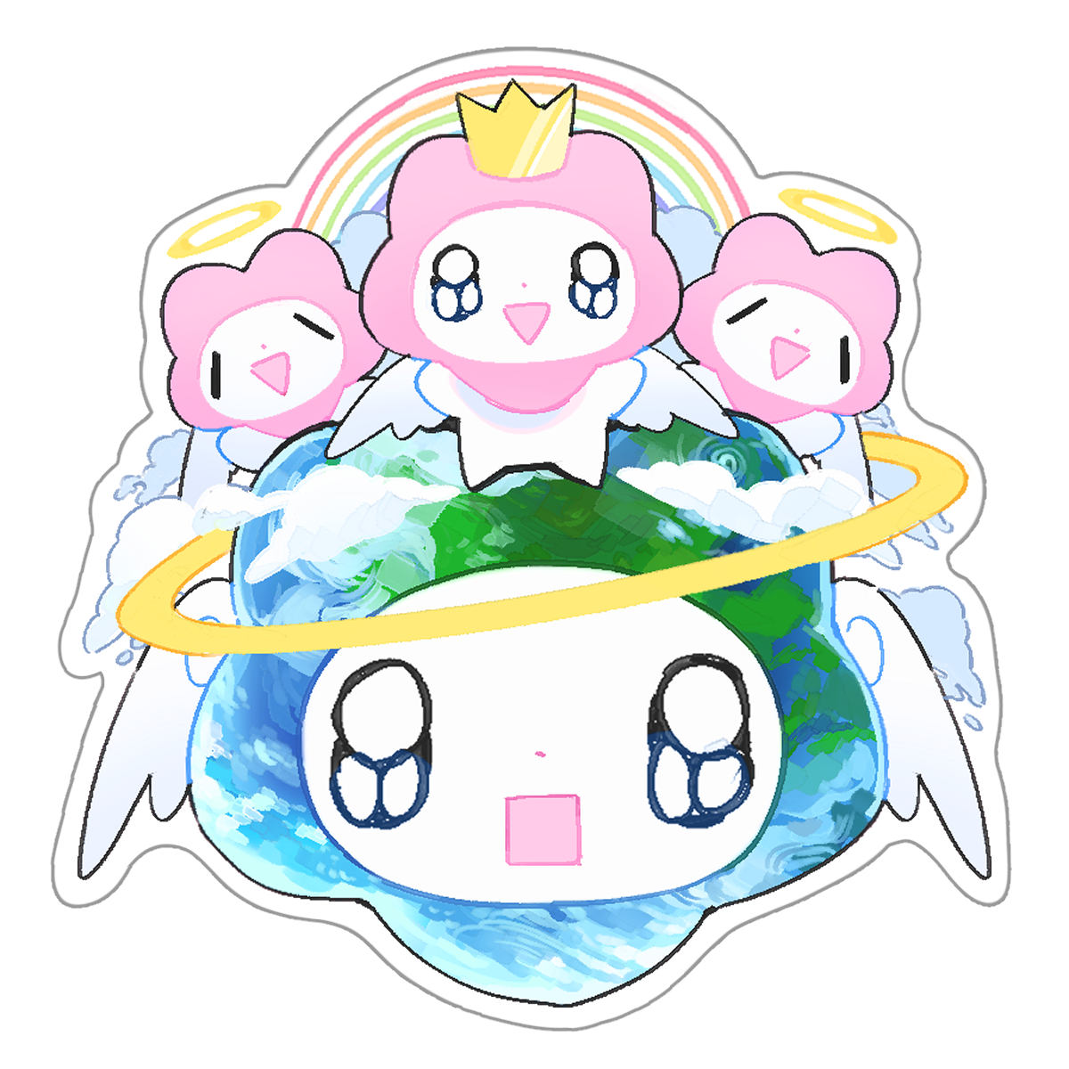 apollo world clear sticker