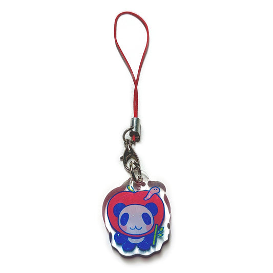 apple panda phone charm