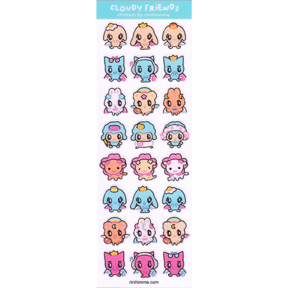 cloudy friends sticker sheet