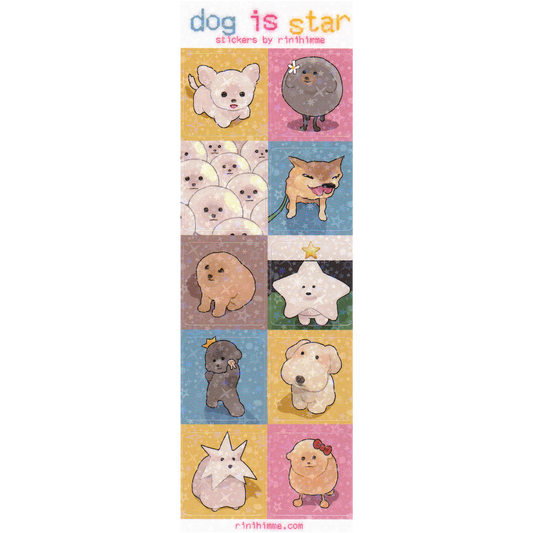 DOG IS STAR STICKER SHEET