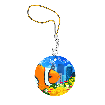 fish city phone charm