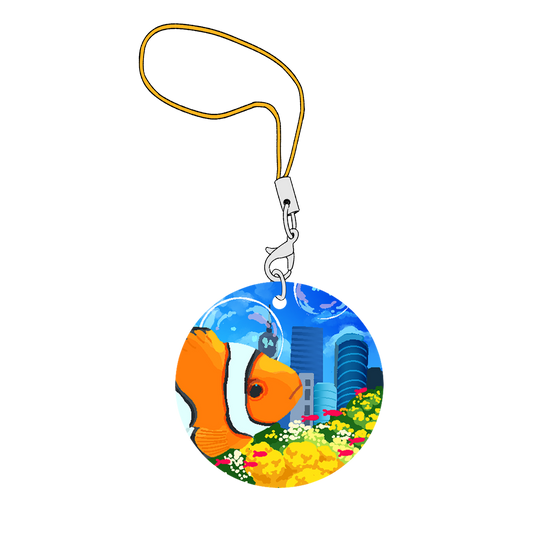 fish city phone charm