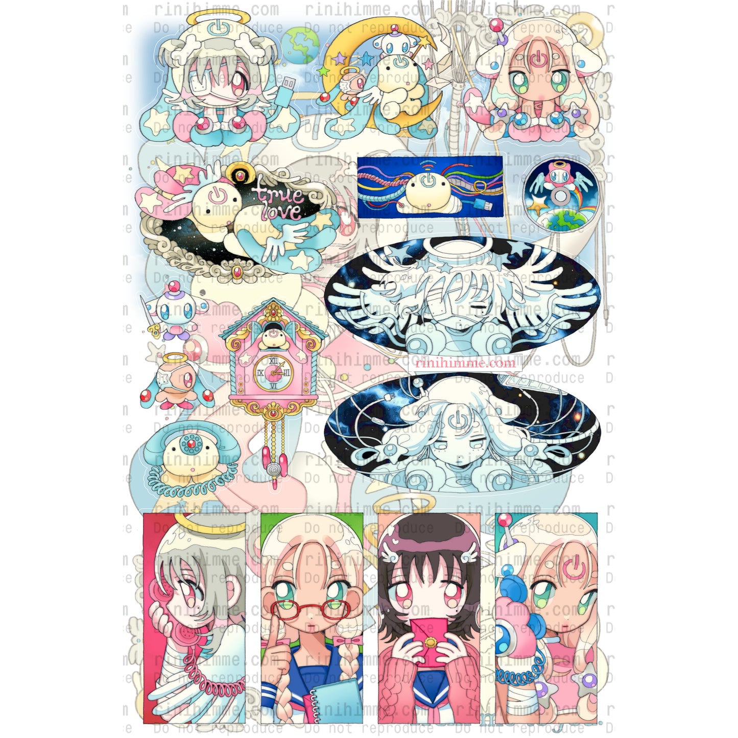 from me to you sticker sheet