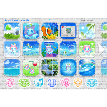 frutiger apollo sticker sheet