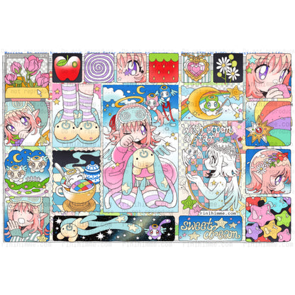 guardian angel sticker sheet