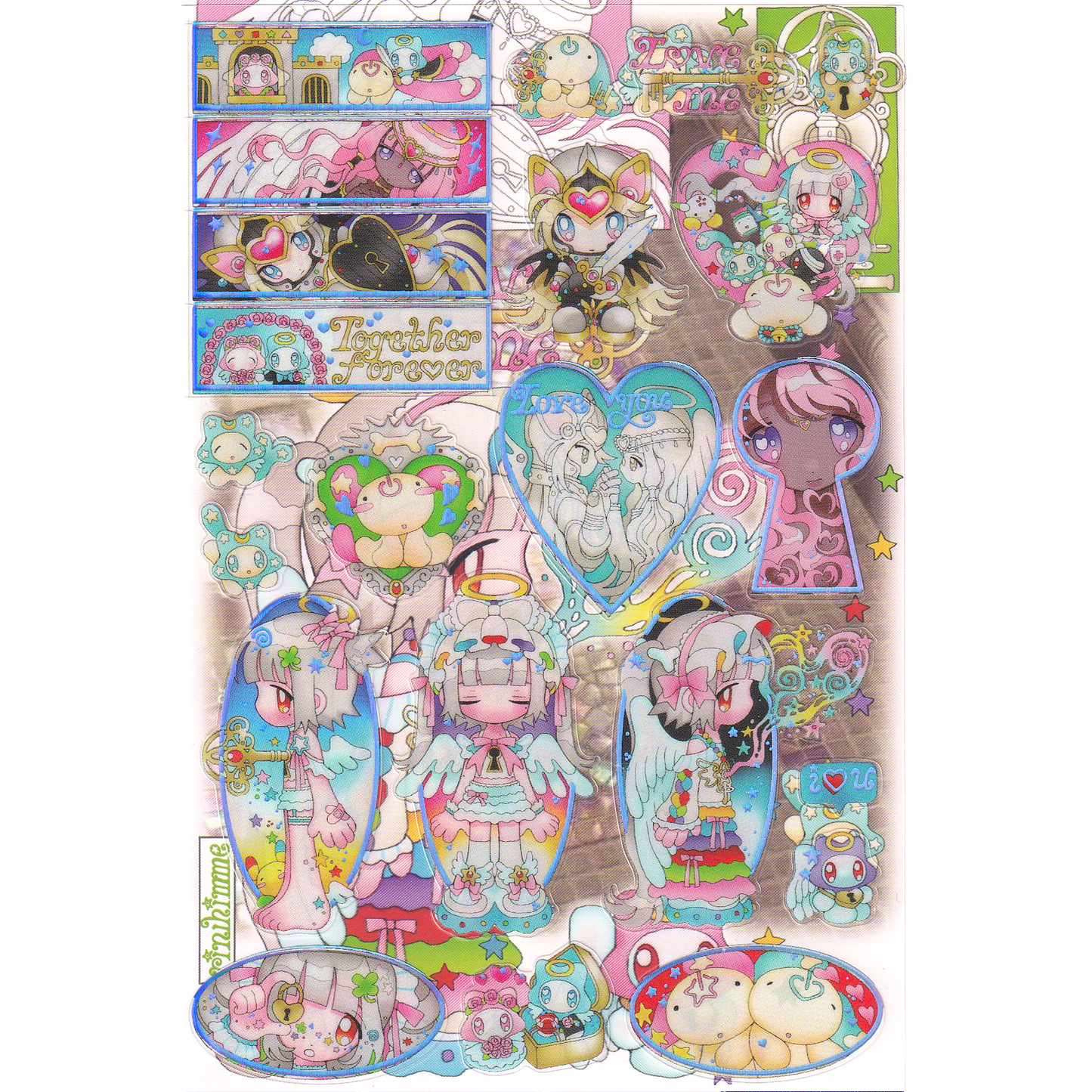 key to my heart sticker sheet