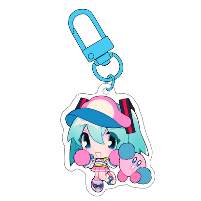 miku kirby mascot charm