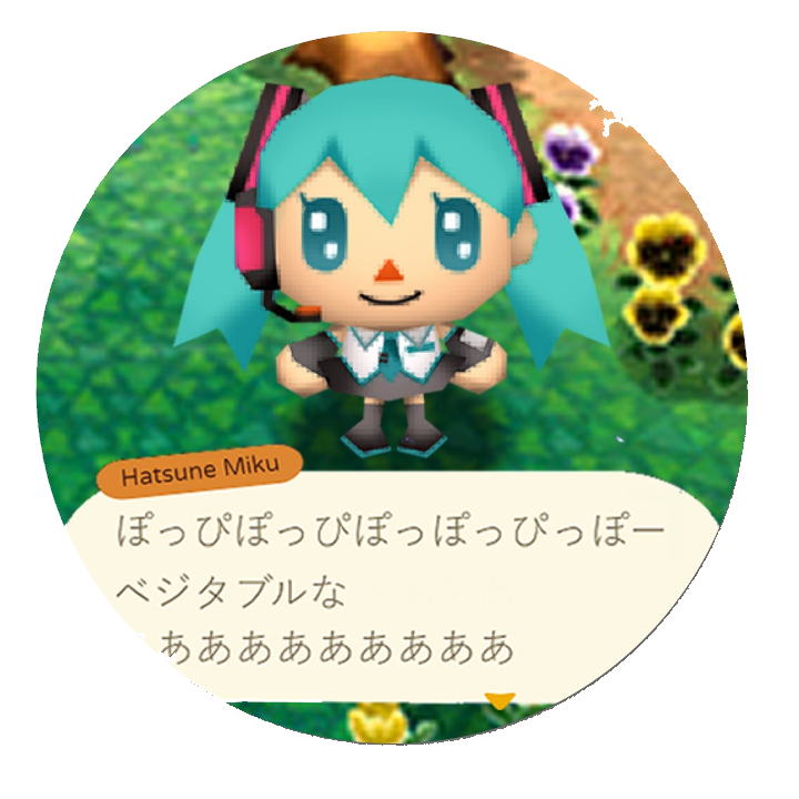 villager miku button