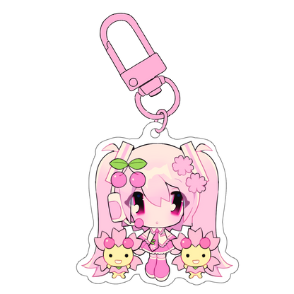 miku cherrim mascot charm