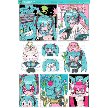 mikucore sticker sheet