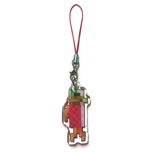 mınecraft salmon phone charm