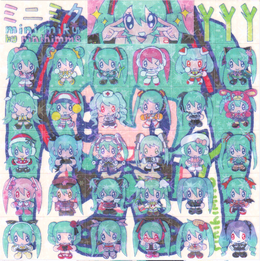 MINI MIKU STICKER SHEET