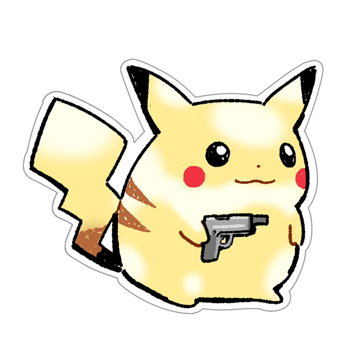 pika gun sticker