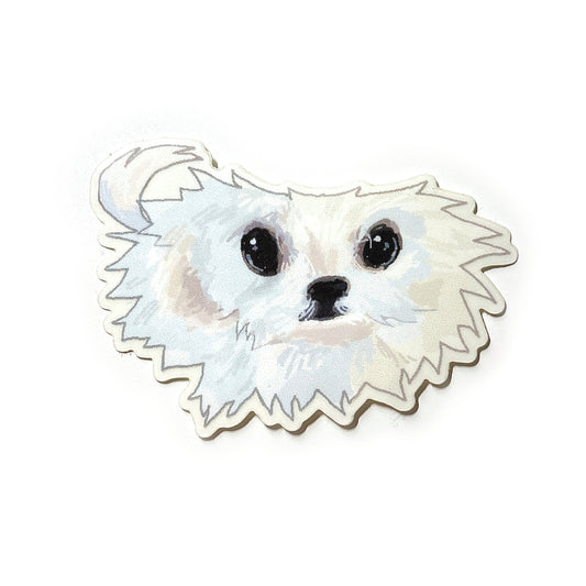 piteous dog sticker