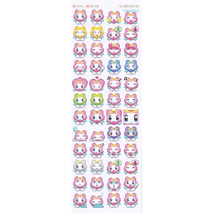 pixel apollo sticker sheet