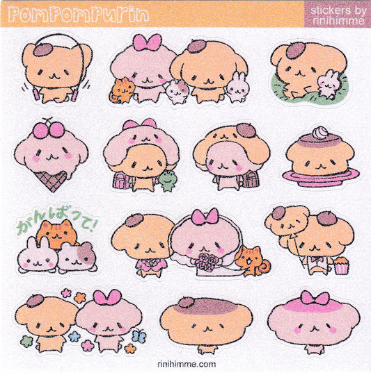 pᴏmpᴏmpurin sticker sheet