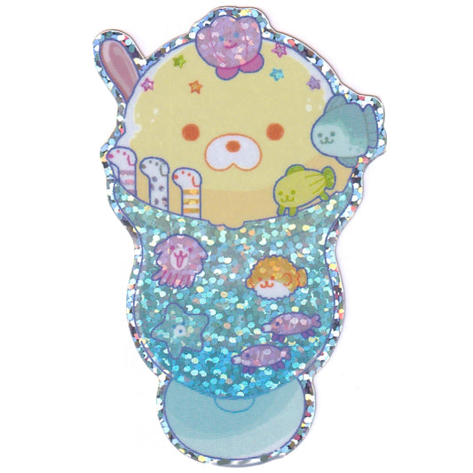 puppy aquarium cream soda sticker