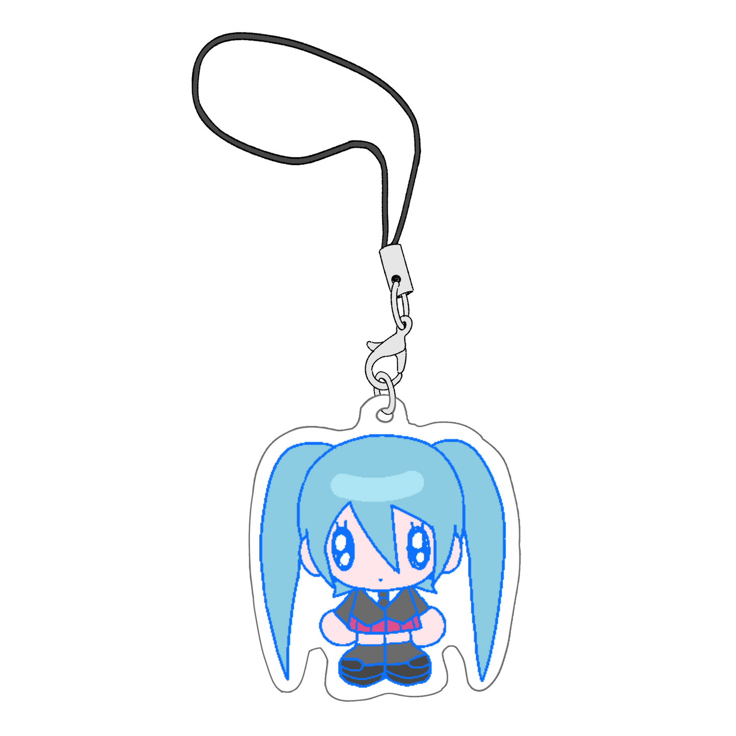 rolling miku phone charm